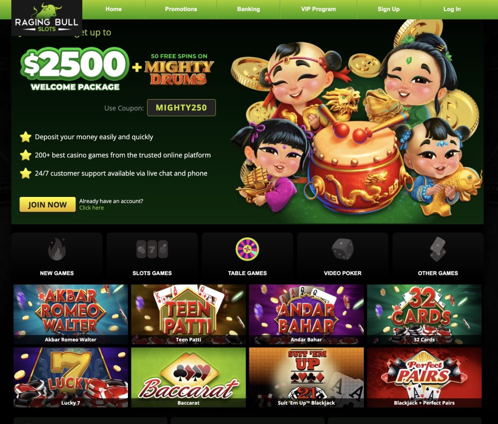 Raging Bull Slots Plinko Casino